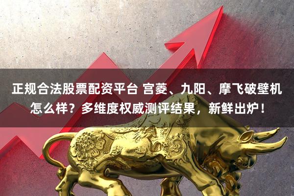 正规合法股票配资平台 宫菱、九阳、摩飞破壁机怎么样？多维度权威测评结果，新鲜出炉！
